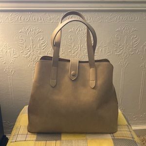 Fawn Design Satchel Diaper Bag - oatmeal color